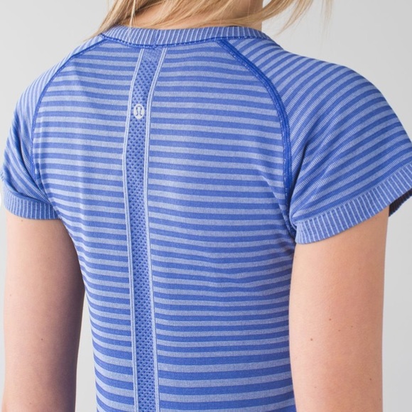 🍋Swiftly Tech Lululemon Heathered Sapphire Sz 8 - Picture 2 of 10